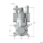 Rcgf Stinger 35cc Re Gasoline Engine 2 Cycle Piston Value Type Support 1908 2010 Prop for Rc Uav Airplane Fixed-wing